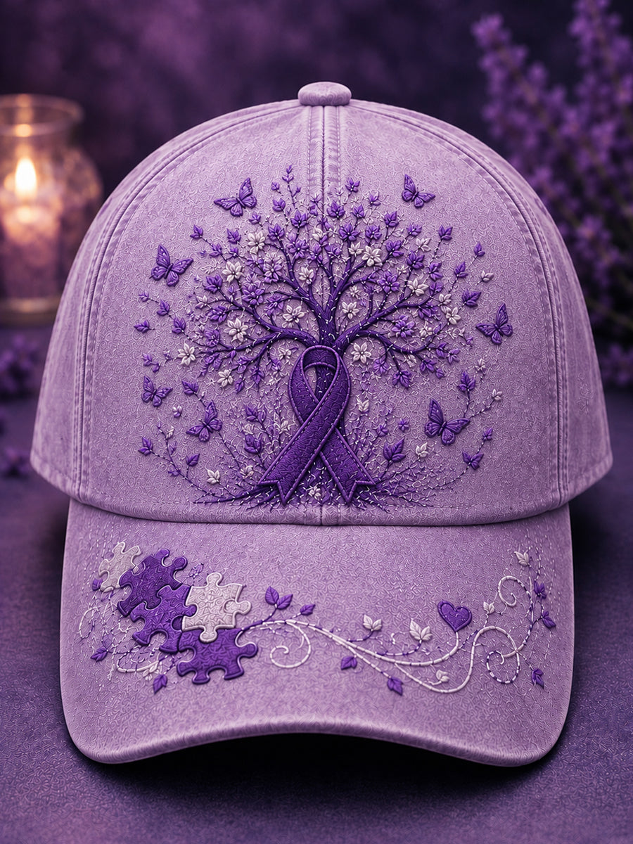 Chapeau Violet Flora Art Print Unisexe