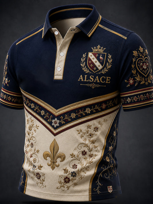 Haut décontracté pour homme, imprimé Alsace, France