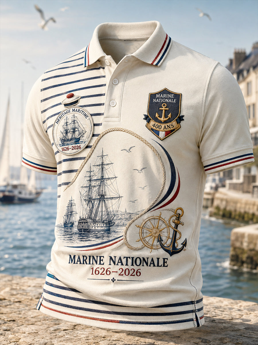 T-shirt manches courtes bleu marine pour homme