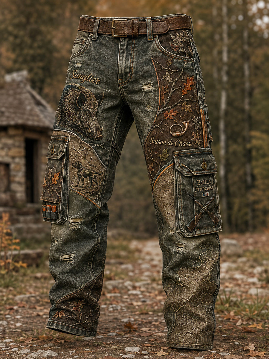 Pantalons de travail décontractés French Hunting Season pour hommes
