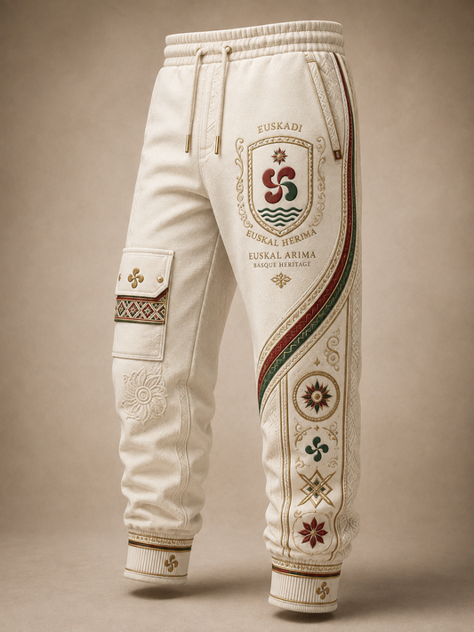 Pantalons de survêtement décontractés basques pour homme