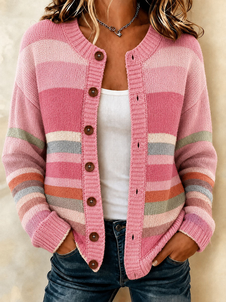 Cardigan du mois de sensibilisation au cancer du sein pour les femmes