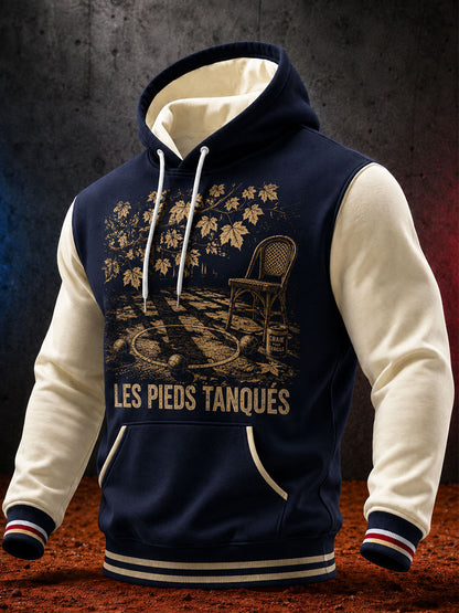 Sweat à capuche en coton à carreaux pour hommes
