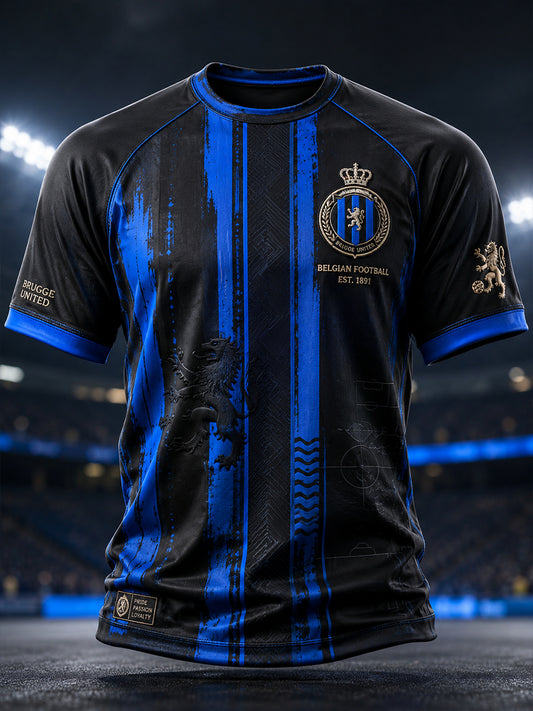 T-shirt manches courtes raglan à imprimé commémoratif du club de football masculin