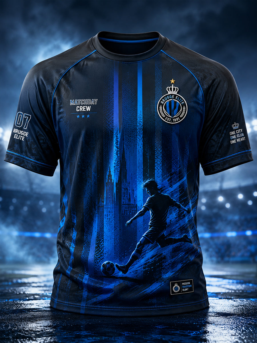T-shirt manches courtes raglan à imprimé commémoratif du club de football masculin