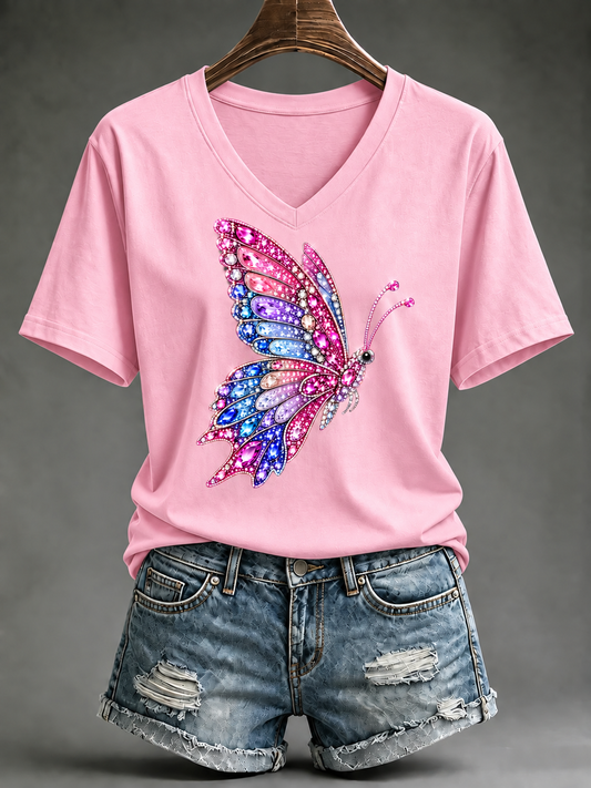 T-shirt à manches courtes pour le cancer du sein chez la femme