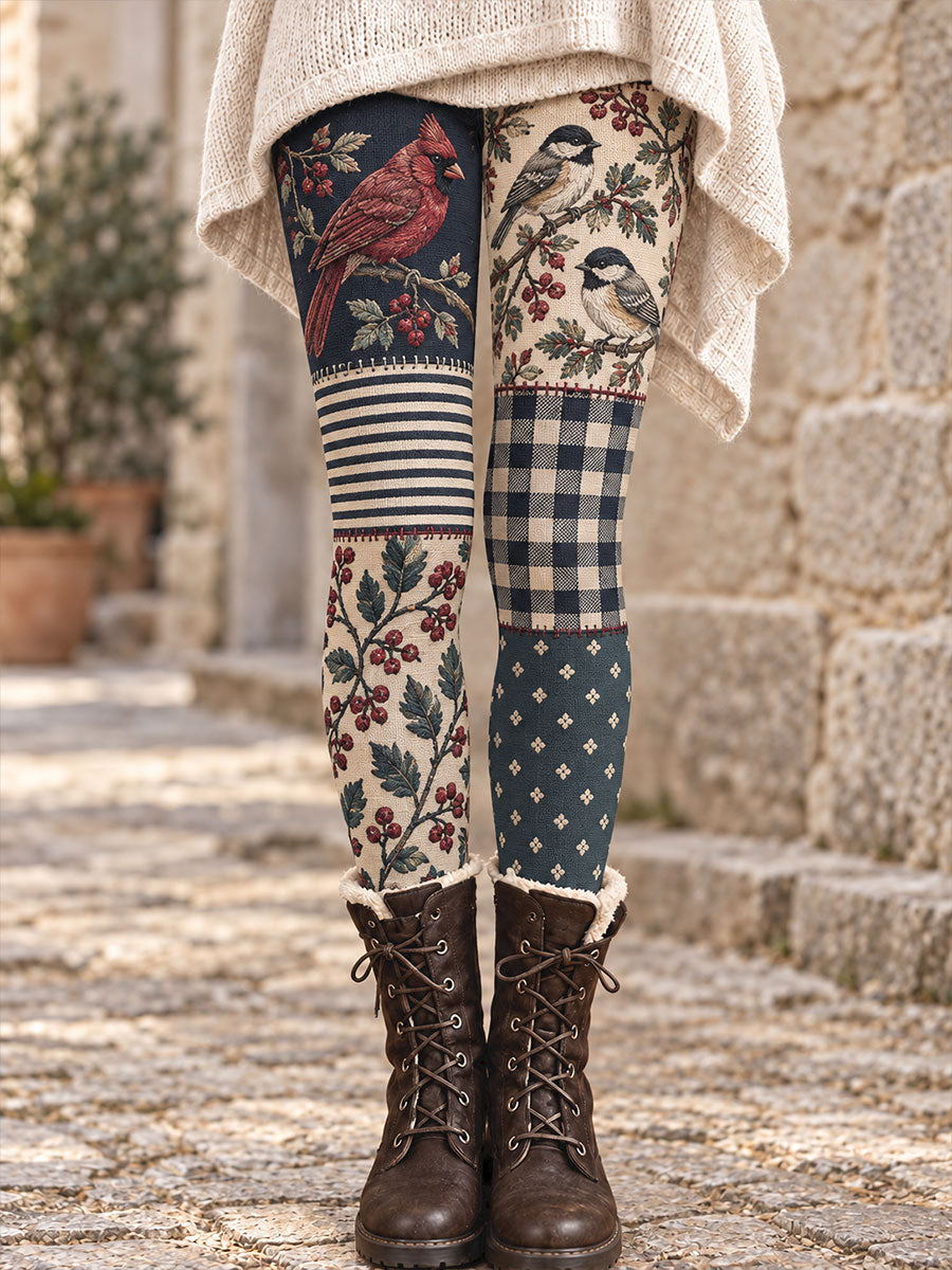Leggings imprimés motifs floraux et animaux pour femme, collection automne/hiver