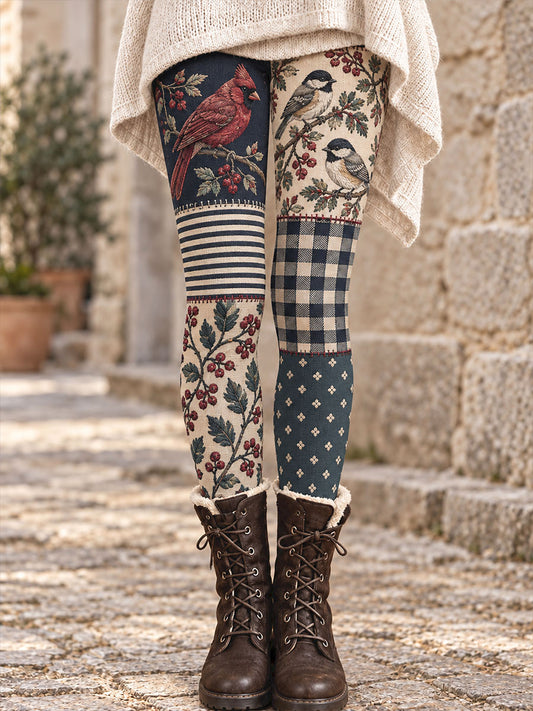Leggings imprimés motifs floraux et animaux pour femme, collection automne/hiver