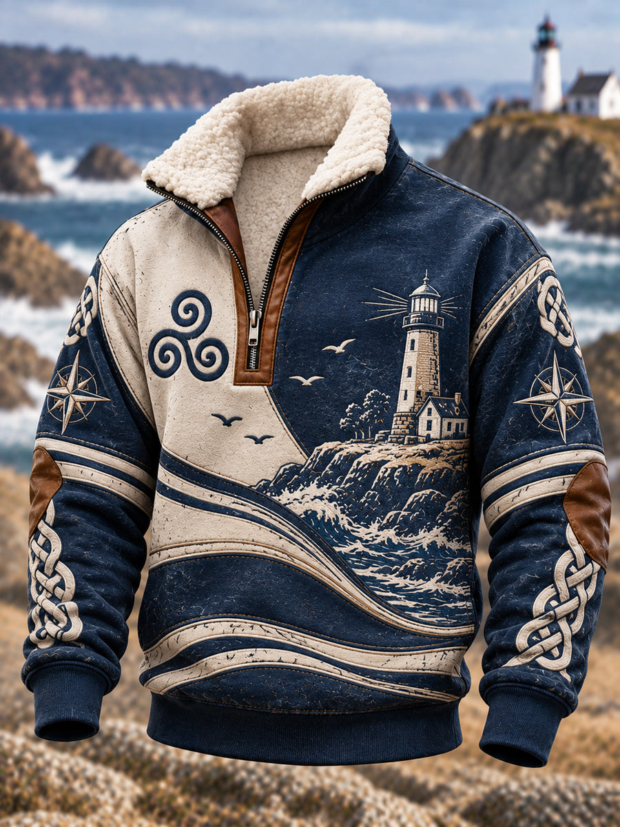 Sweat-shirt imprimé Bretagne pour homme