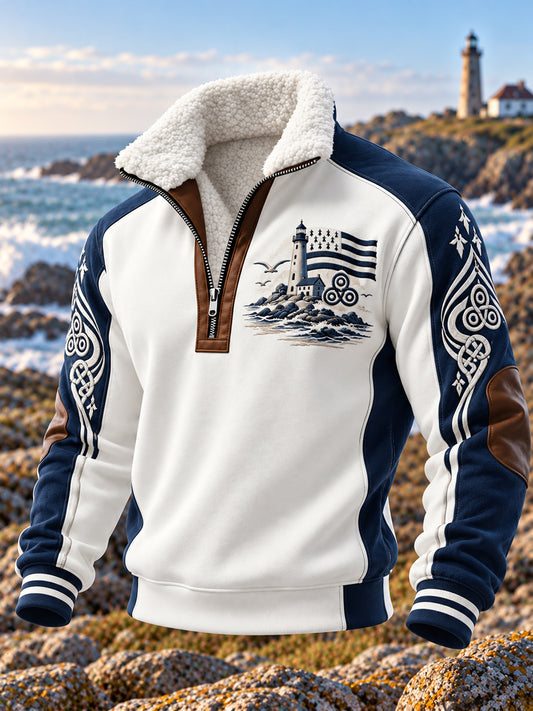 Sweat-shirt imprimé Bretagne pour homme