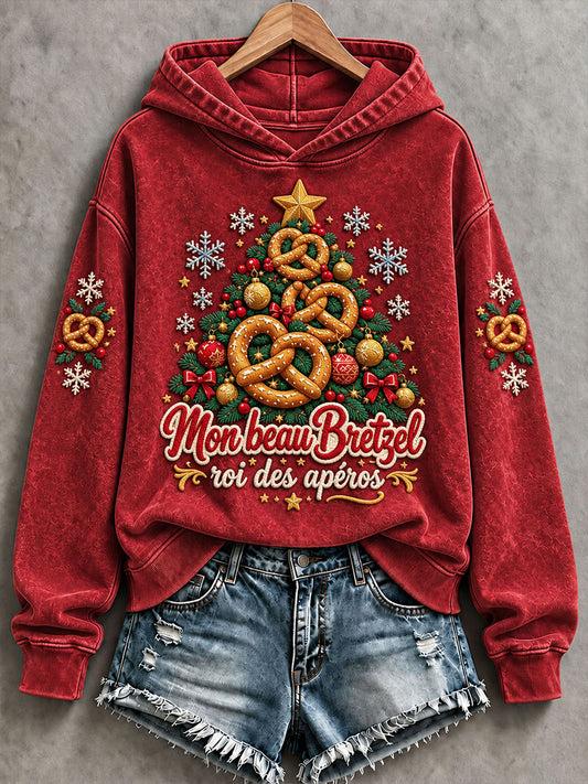 Sweatshirt Femme Mon beau Bretzel, roi des apéros