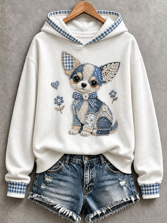 Chandail à capuchon Lovely Chihuahua Femme