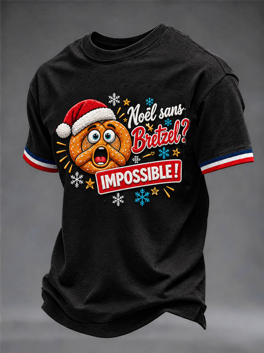 T-shirt Noël sans Bretzel Impossible pour homme