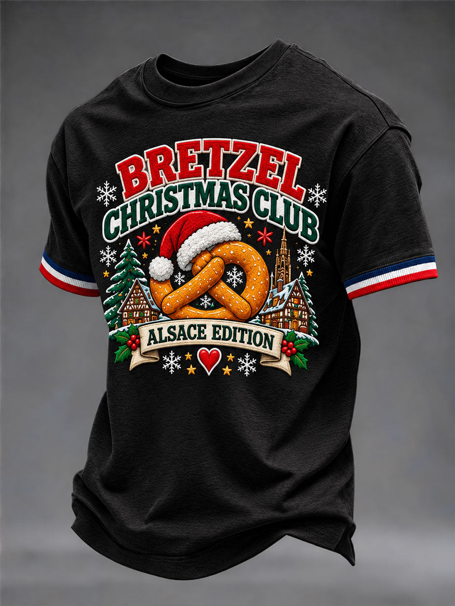 T-shirt Bretzel Christmas Club - Alsace Edition Homme