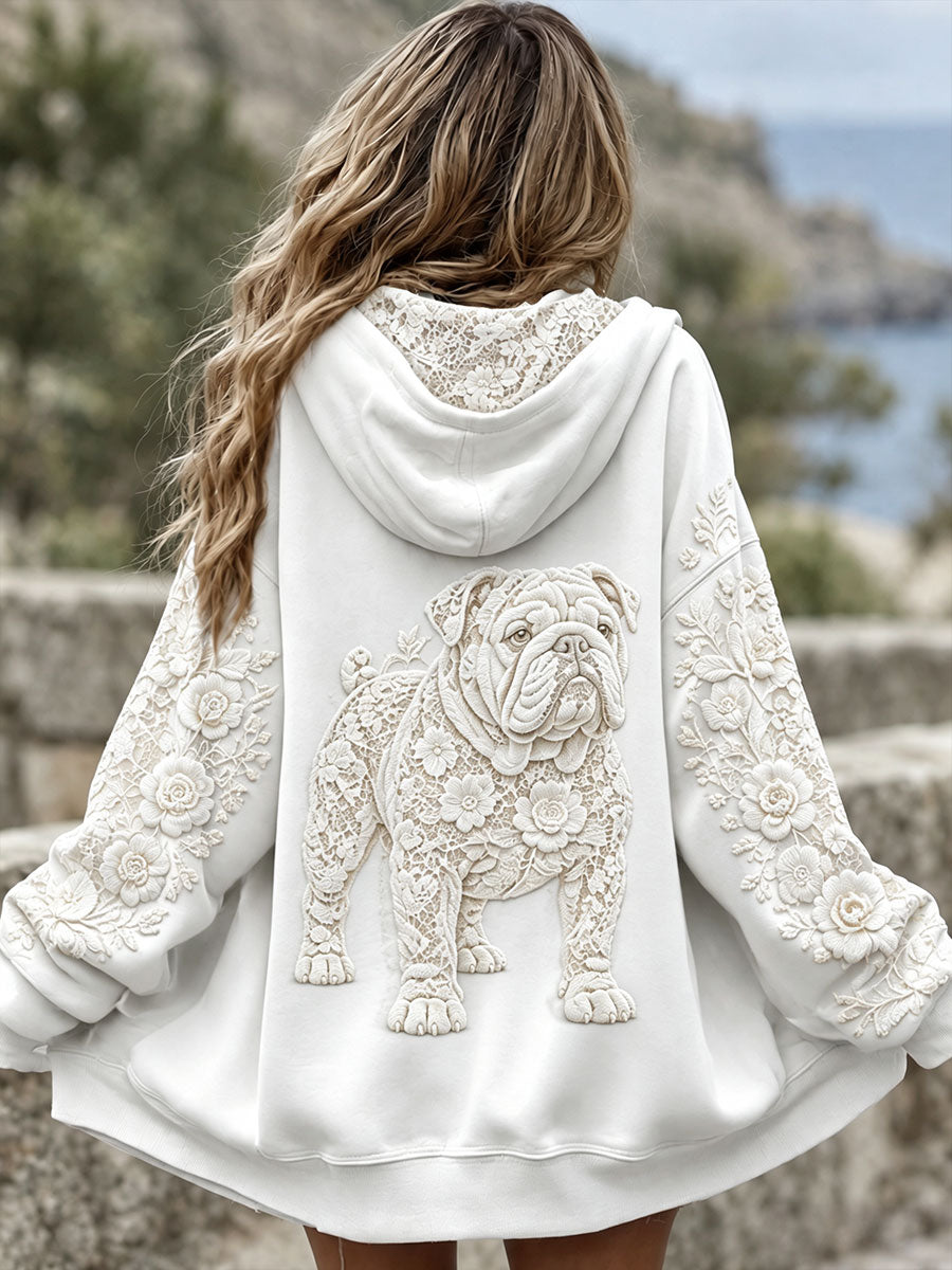 Vestes British Bulldog Print pour femmes