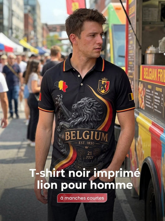 Polo à manches courtes sur le thème de la Journée nationale des hommes