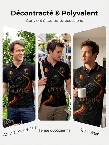 Polo à manches courtes sur le thème de la Journée nationale des hommes